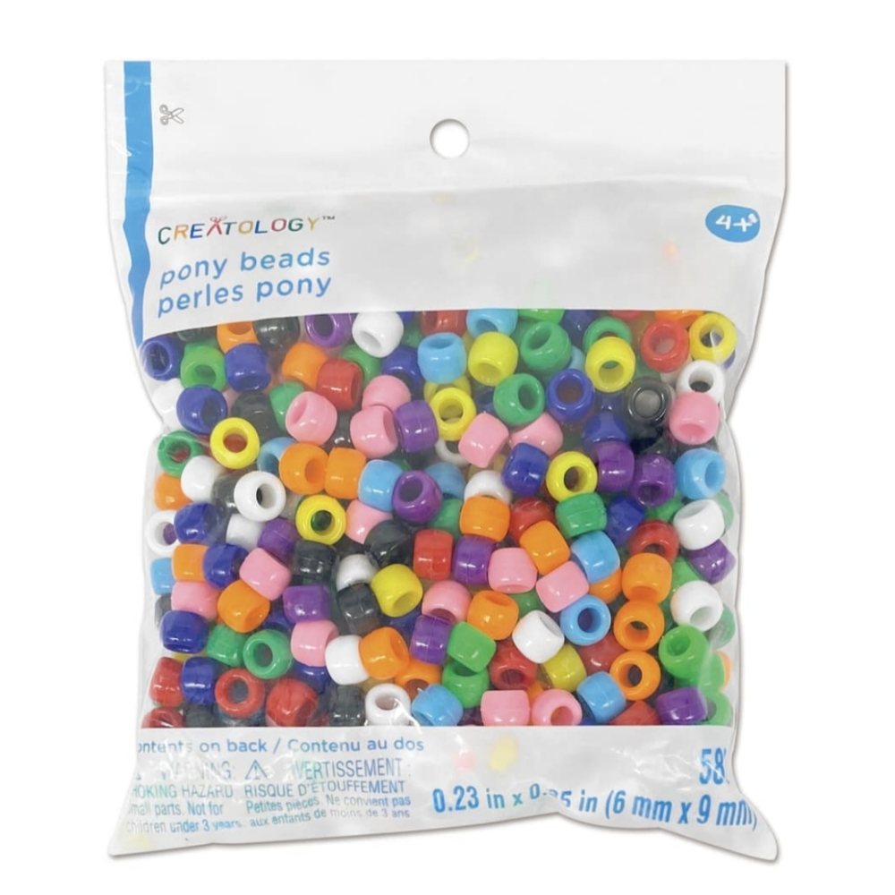 Multicolor friendship bracelet pony beads - free with purchase!